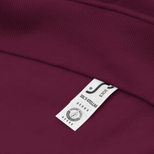 Burgundy Unisex Eco Raglan Hoodie - Image 4