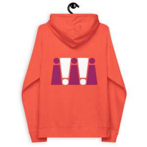 Orange Unisex Eco Raglan Hoodie - Corner Store Co-op