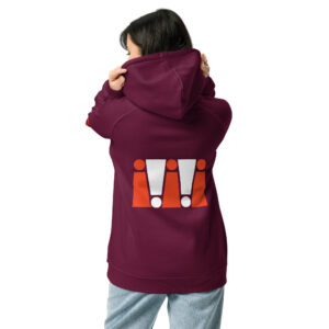 Burgundy Unisex Eco Raglan Hoodie - Image 28